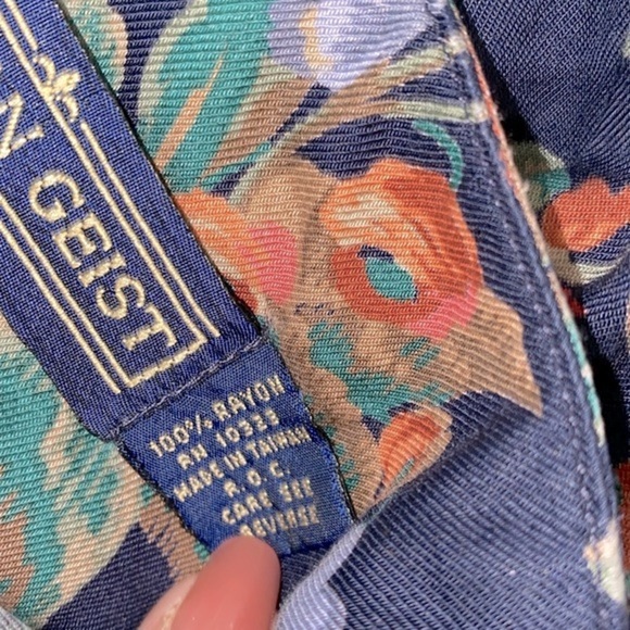 Vintage Herman Geist maxi skirt floral size 12 - Picture 6 of 9